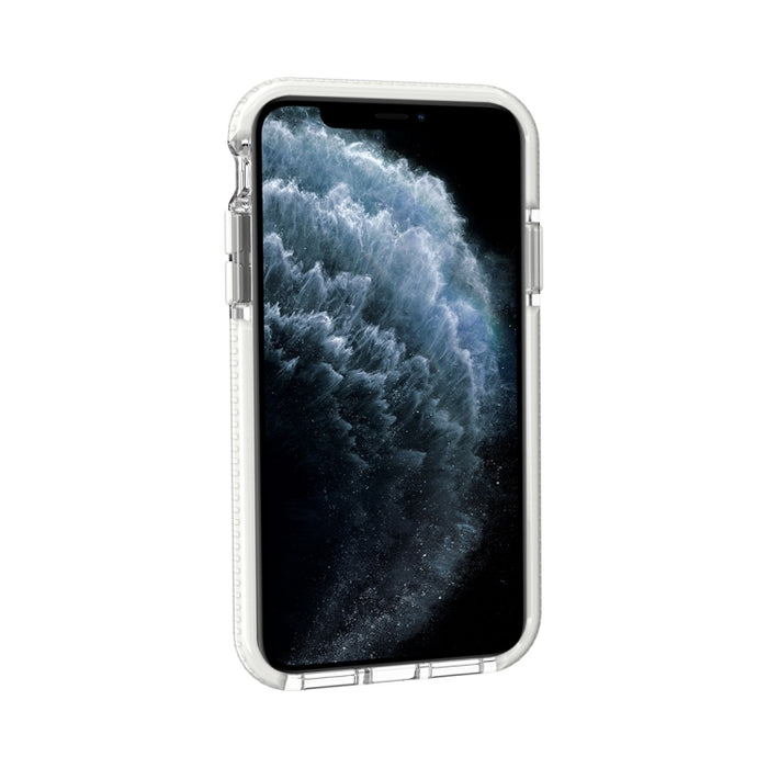 Estuche protector de TPU transparente a prueba de golpes con patrón de cuadrícula