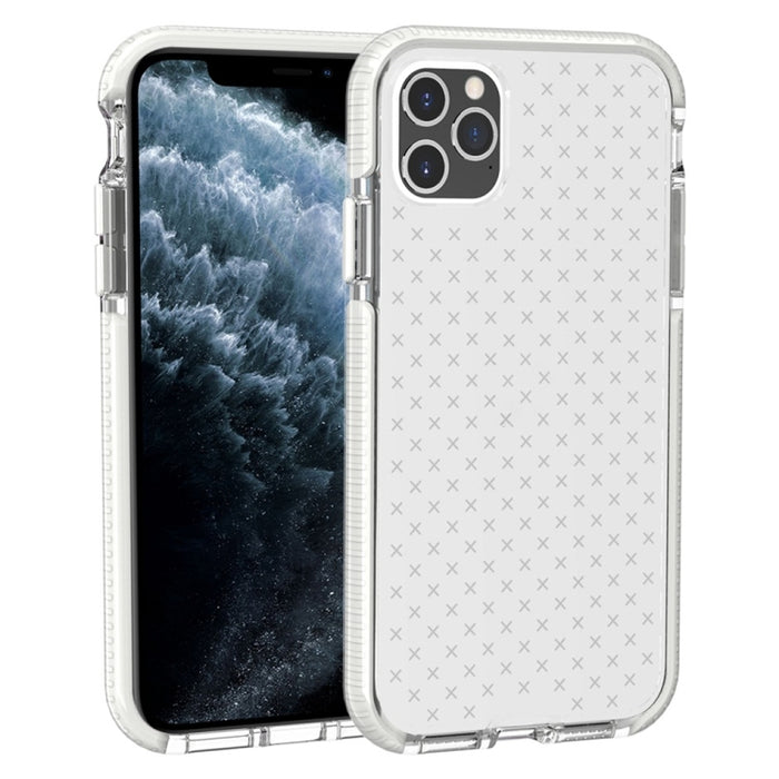 Estuche protector de TPU transparente a prueba de golpes con patrón de cuadrícula
