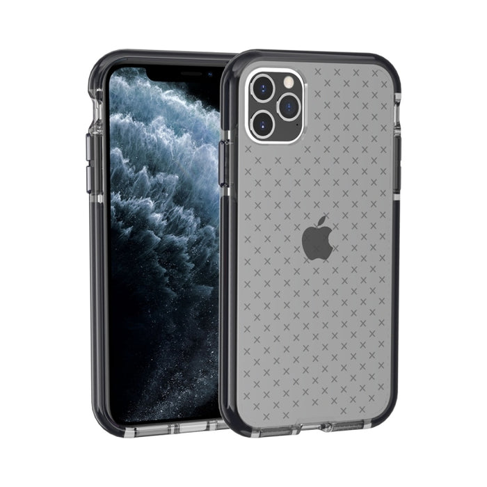 Estuche protector de TPU transparente a prueba de golpes con patrón de cuadrícula