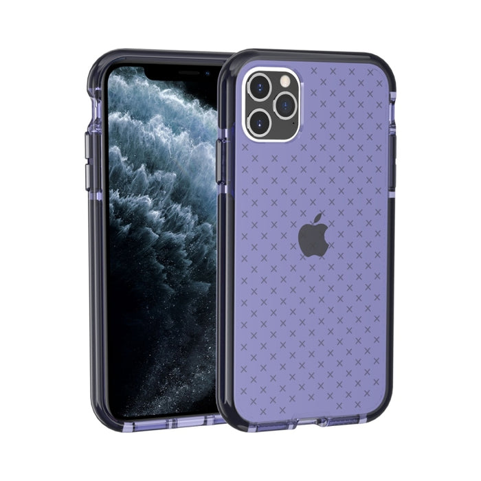 Estuche protector de TPU transparente a prueba de golpes con patrón de cuadrícula
