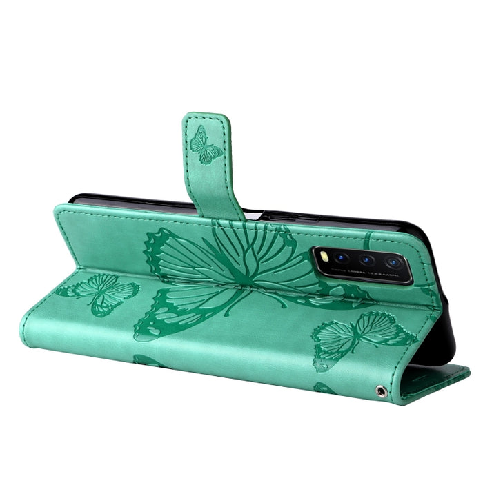 Estuche de cuero de PU con tapa horizontal y patrón de mariposa estampado prensado con soporte y ranuras para tarjetas y billetera y cordón, For vivo Y20 / Y20a / Y20s, For vivo Y21 2021 / Y21s / Y33s, For Xiaomi Mi 11T / 11T Pro