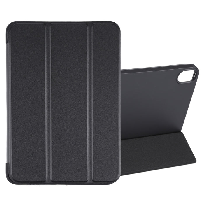 Estuche de cuero para tableta con tapa horizontal a prueba de golpes GEBEI con soporte de tres pliegues