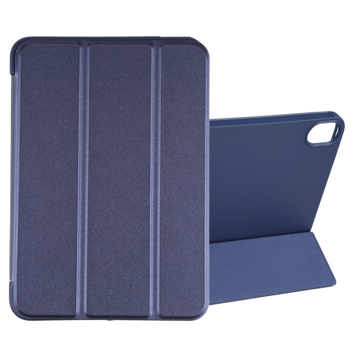 Estuche de cuero para tableta con tapa horizontal a prueba de golpes GEBEI con soporte de tres pliegues