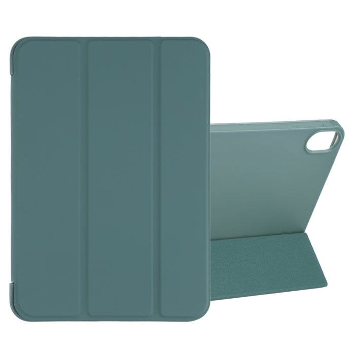 Estuche de cuero para tableta con tapa horizontal a prueba de golpes GEBEI con soporte de tres pliegues
