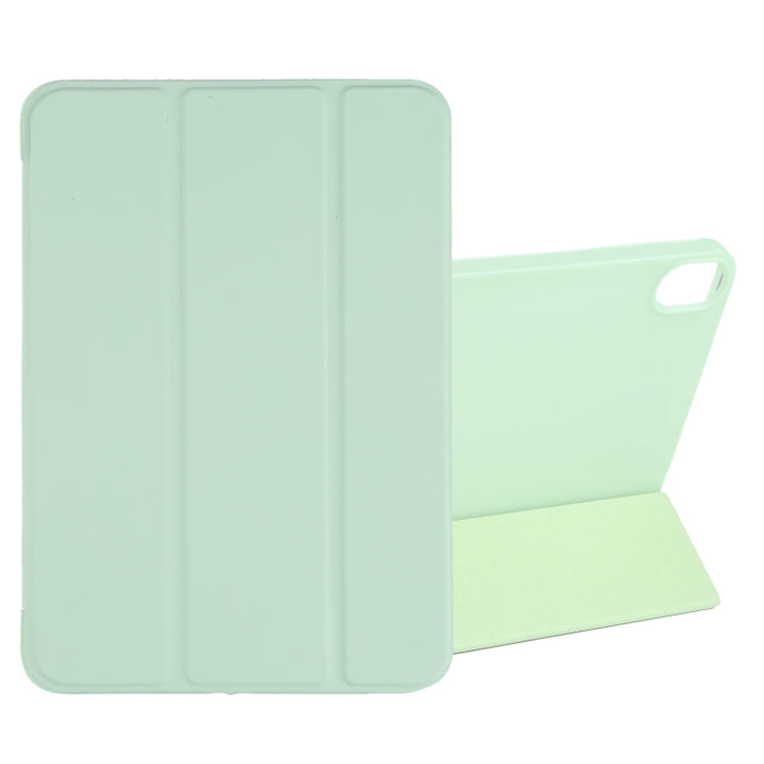 Estuche de cuero para tableta con tapa horizontal a prueba de golpes GEBEI con soporte de tres pliegues
