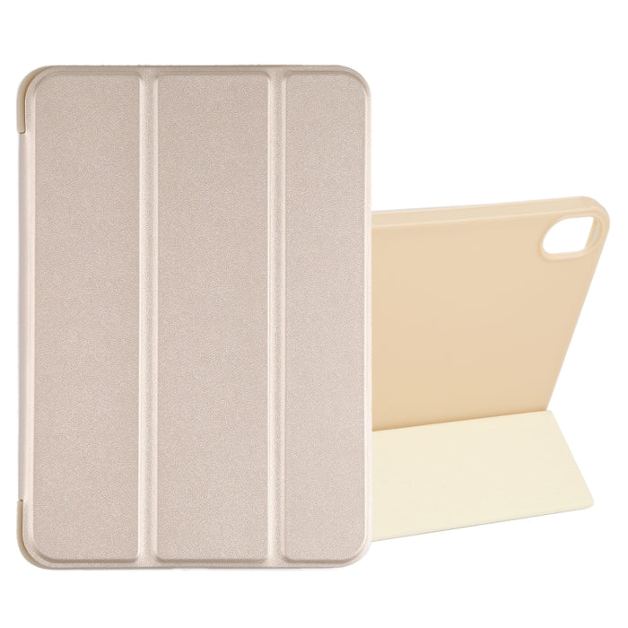 Estuche de cuero para tableta con tapa horizontal a prueba de golpes GEBEI con soporte de tres pliegues