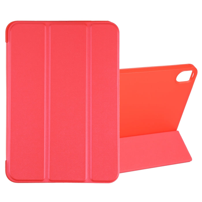Estuche de cuero para tableta con tapa horizontal a prueba de golpes GEBEI con soporte de tres pliegues