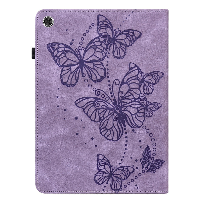 Estuche para tableta de cuero con tapa horizontal con diseño de mariposa en relieve, For Lenovo Tab M10 Plus / Tab M10 FHD Plus 10.3 inch TB-X606F TB-606X, For Lenovo Tab M10 TB-X505L / TB-X505F / TB-X605L / TB-X605F & P10 TB-X705F / TB-X705L          ...