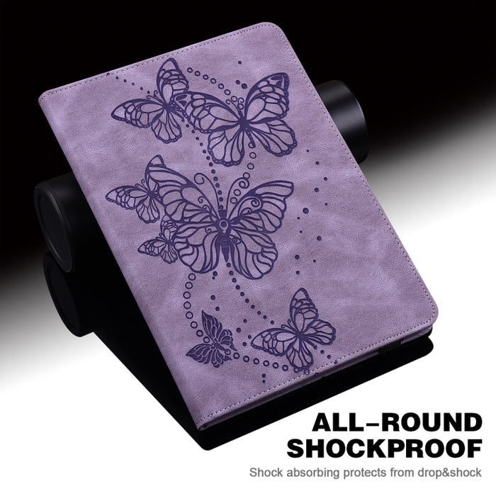 Estuche para tableta de cuero con tapa horizontal con diseño de mariposa en relieve, For Lenovo Tab M10 Plus / Tab M10 FHD Plus 10.3 inch TB-X606F TB-606X, For Lenovo Tab M10 TB-X505L / TB-X505F / TB-X605L / TB-X605F & P10 TB-X705F / TB-X705L          ...