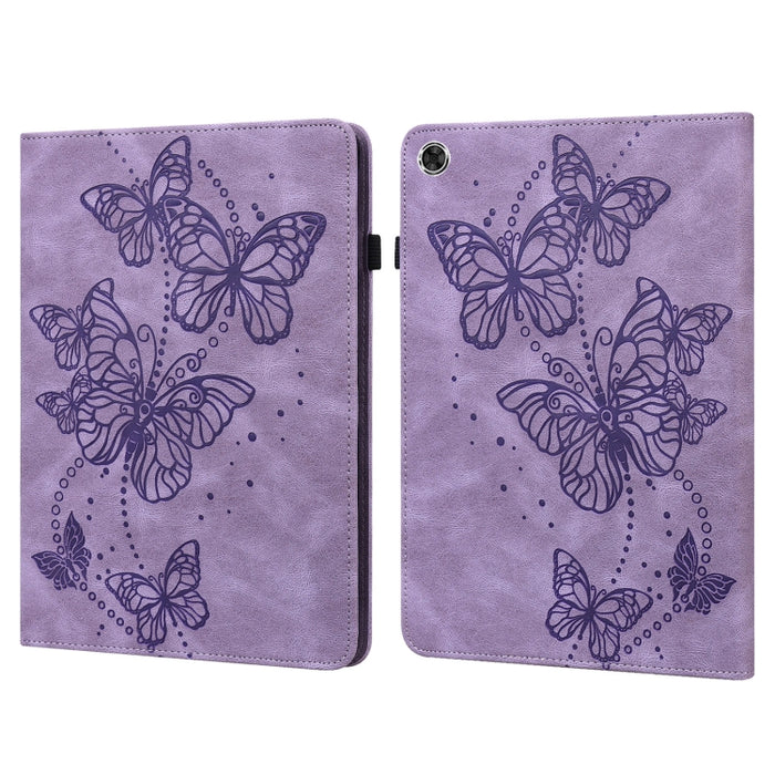 Estuche para tableta de cuero con tapa horizontal con diseño de mariposa en relieve, For Lenovo Tab M10 Plus / Tab M10 FHD Plus 10.3 inch TB-X606F TB-606X, For Lenovo Tab M10 TB-X505L / TB-X505F / TB-X605L / TB-X605F & P10 TB-X705F / TB-X705L          ...