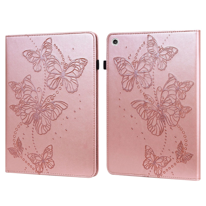 Estuche para tableta de cuero con tapa horizontal con diseño de mariposa en relieve, For Lenovo Tab M10 Plus / Tab M10 FHD Plus 10.3 inch TB-X606F TB-606X, For Lenovo Tab M10 TB-X505L / TB-X505F / TB-X605L / TB-X605F & P10 TB-X705F / TB-X705L          ...
