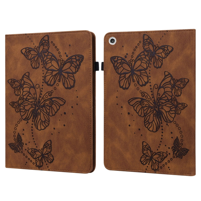 Estuche para tableta de cuero con tapa horizontal con diseño de mariposa en relieve, For Lenovo Tab M10 Plus / Tab M10 FHD Plus 10.3 inch TB-X606F TB-606X, For Lenovo Tab M10 TB-X505L / TB-X505F / TB-X605L / TB-X605F & P10 TB-X705F / TB-X705L          ...