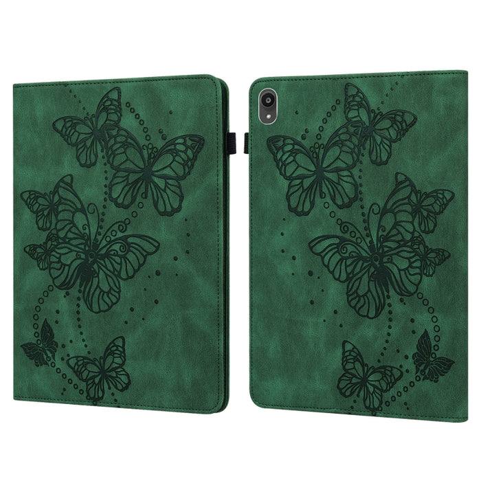 Estuche para tableta de cuero con tapa horizontal con diseño de mariposa en relieve, For Lenovo Tab M10 Plus / Tab M10 FHD Plus 10.3 inch TB-X606F TB-606X, For Lenovo Tab M10 TB-X505L / TB-X505F / TB-X605L / TB-X605F & P10 TB-X705F / TB-X705L          ...