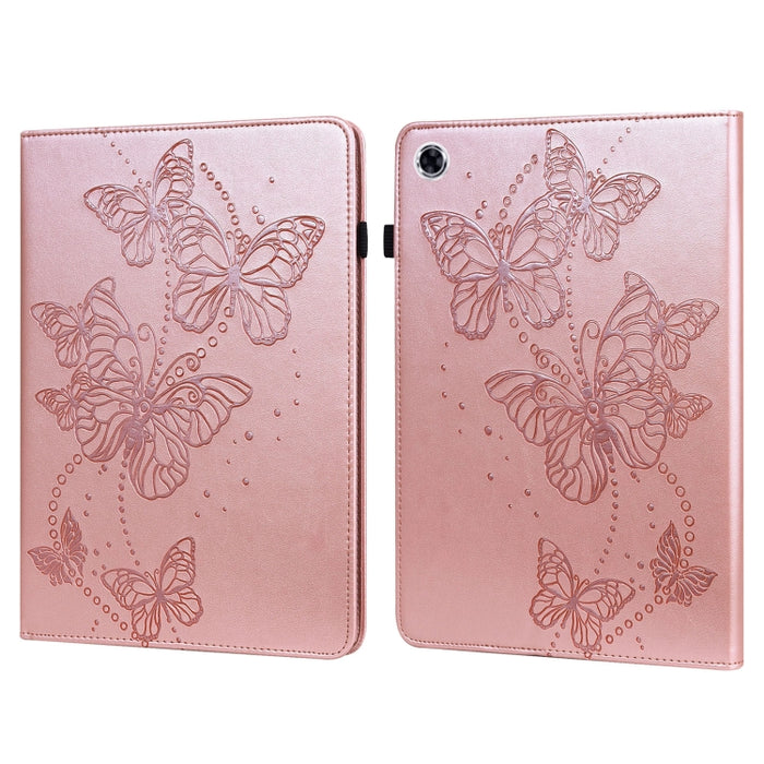 Estuche para tableta de cuero con tapa horizontal con diseño de mariposa en relieve, For Lenovo Tab M10 Plus / Tab M10 FHD Plus 10.3 inch TB-X606F TB-606X, For Lenovo Tab M10 TB-X505L / TB-X505F / TB-X605L / TB-X605F & P10 TB-X705F / TB-X705L          ...