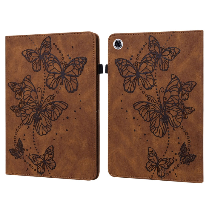 Estuche para tableta de cuero con tapa horizontal con diseño de mariposa en relieve, For Lenovo Tab M10 Plus / Tab M10 FHD Plus 10.3 inch TB-X606F TB-606X, For Lenovo Tab M10 TB-X505L / TB-X505F / TB-X605L / TB-X605F & P10 TB-X705F / TB-X705L          ...
