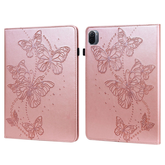Estuche para tableta de cuero con tapa horizontal con diseño de mariposa en relieve, For Lenovo Tab M10 Plus / Tab M10 FHD Plus 10.3 inch TB-X606F TB-606X, For Lenovo Tab M10 TB-X505L / TB-X505F / TB-X605L / TB-X605F & P10 TB-X705F / TB-X705L          ...