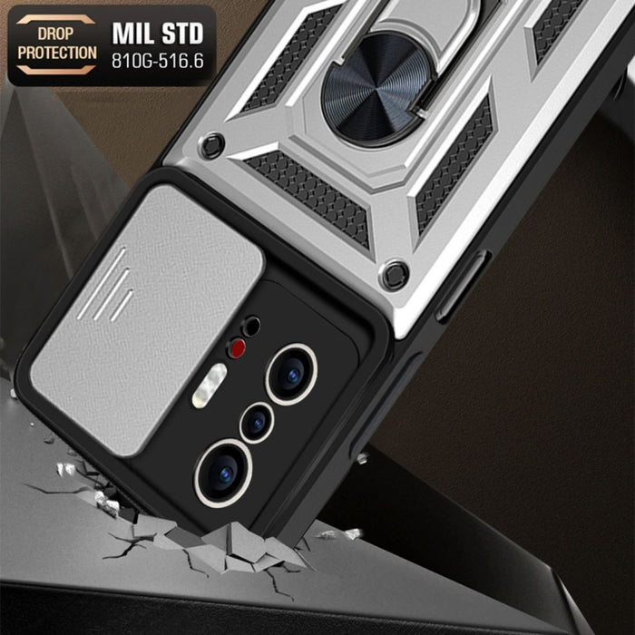 Diseño de cubierta de cámara deslizante Funda protectora de TPU + PC, For Xiaomi Mi 11T / 11T Pro
