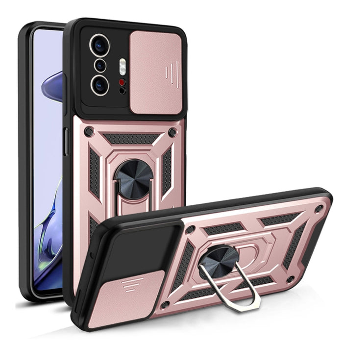 Diseño de cubierta de cámara deslizante Funda protectora de TPU + PC, For Xiaomi Mi 11T / 11T Pro