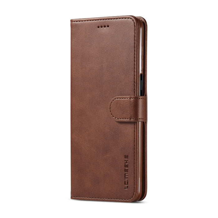 LC.IMEEKE Estuche de cuero con tapa horizontal para teléfono con textura de becerro, con soporte, ranuras para tarjetas y billetera, For Xiaomi Redmi Note 10 Lite, For Xiaomi Mi 11T / 11T Pro