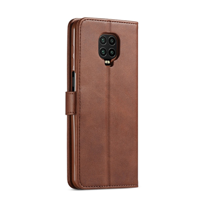 LC.IMEEKE Estuche de cuero con tapa horizontal para teléfono con textura de becerro, con soporte, ranuras para tarjetas y billetera, For Xiaomi Redmi Note 10 Lite, For Xiaomi Mi 11T / 11T Pro
