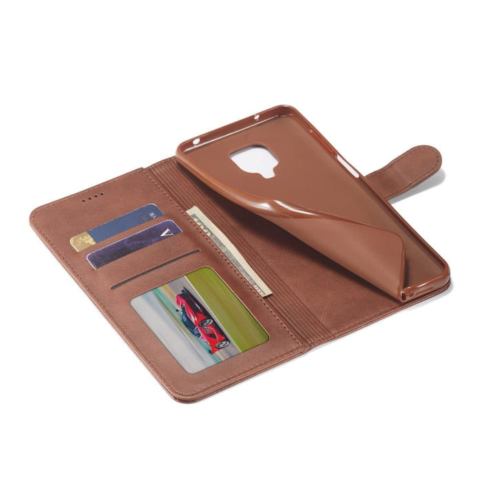 LC.IMEEKE Estuche de cuero con tapa horizontal para teléfono con textura de becerro, con soporte, ranuras para tarjetas y billetera, For Xiaomi Redmi Note 10 Lite, For Xiaomi Mi 11T / 11T Pro