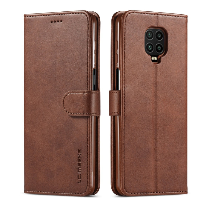 LC.IMEEKE Estuche de cuero con tapa horizontal para teléfono con textura de becerro, con soporte, ranuras para tarjetas y billetera, For Xiaomi Redmi Note 10 Lite, For Xiaomi Mi 11T / 11T Pro