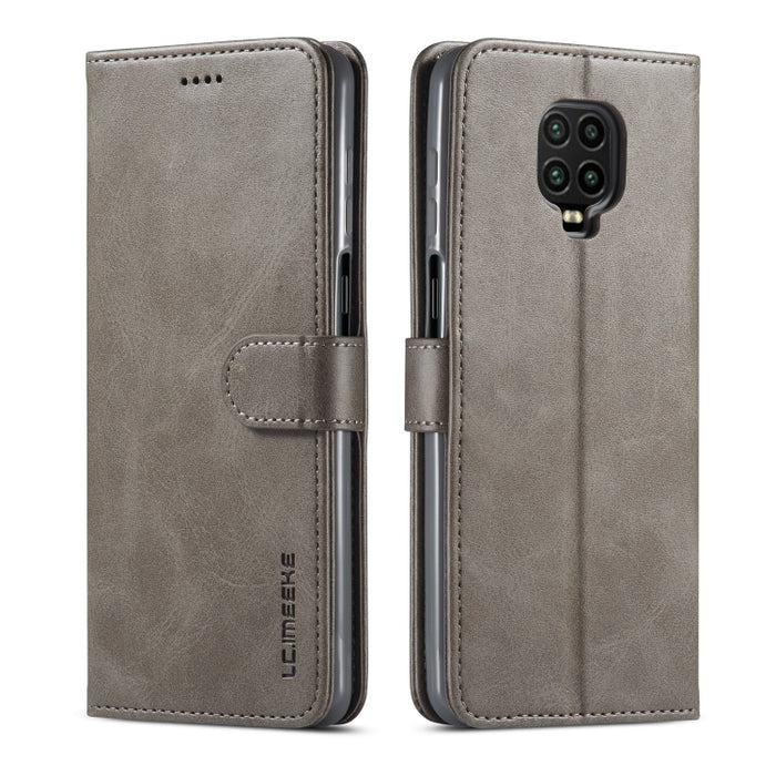 LC.IMEEKE Estuche de cuero con tapa horizontal para teléfono con textura de becerro, con soporte, ranuras para tarjetas y billetera, For Xiaomi Redmi Note 10 Lite, For Xiaomi Mi 11T / 11T Pro