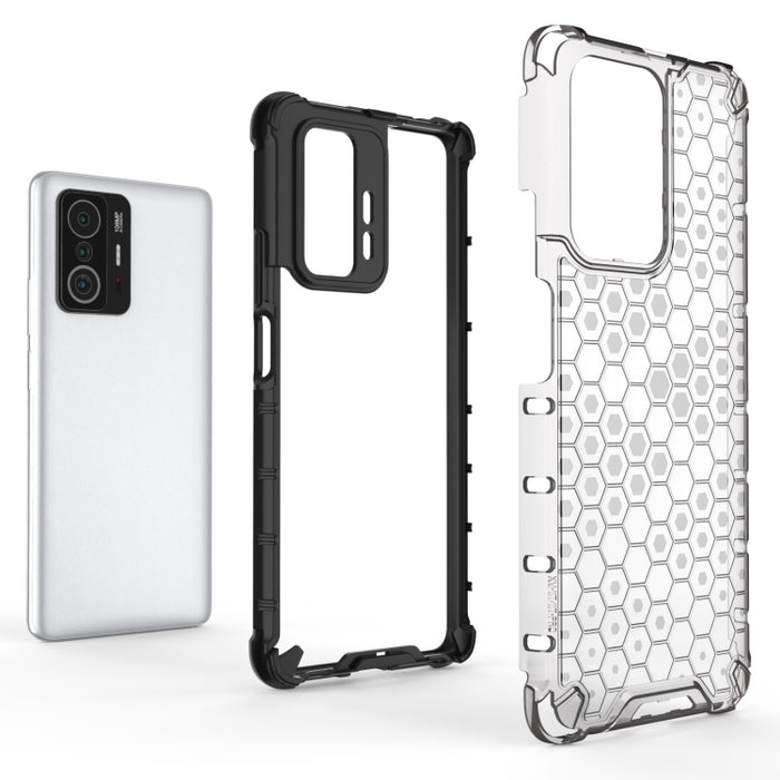 Caja del teléfono PC + TPU a prueba de golpes Honeycomb, For Xiaomi Mi 11T / 11T Pro