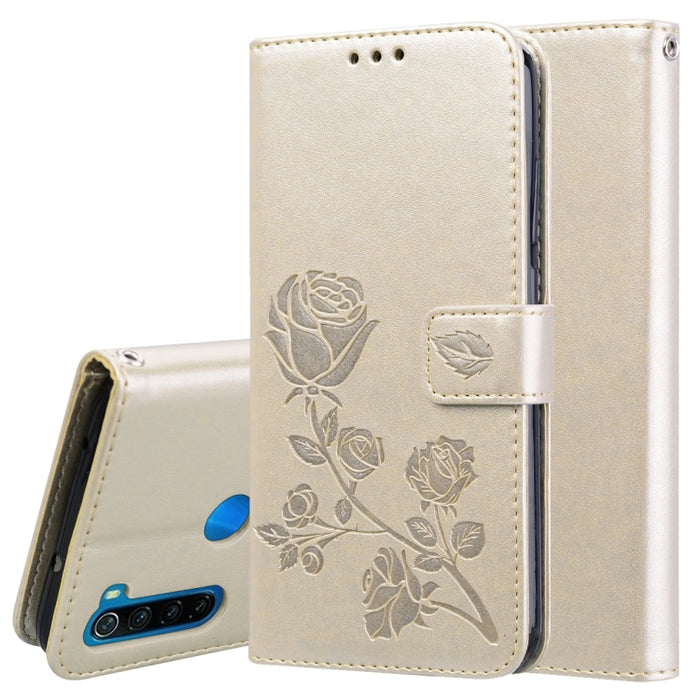 Estuche de cuero de PU con tapa horizontal en relieve rosa para Galaxy A10, con soporte y ranuras para tarjetas y billetera, For Xiaomi Redmi 8, For Xiaomi Redmi Note 8, For Xiaomi Redmi Note 8 Pro, For Galaxy A10s, For Galaxy A20s