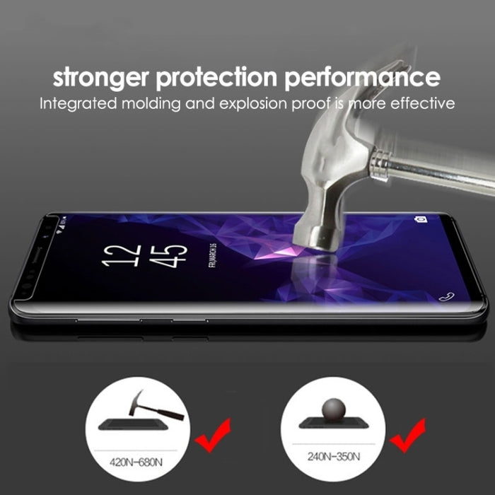Película de vidrio templado de pegamento completo curvo líquido UV, For Xiaomi Civi