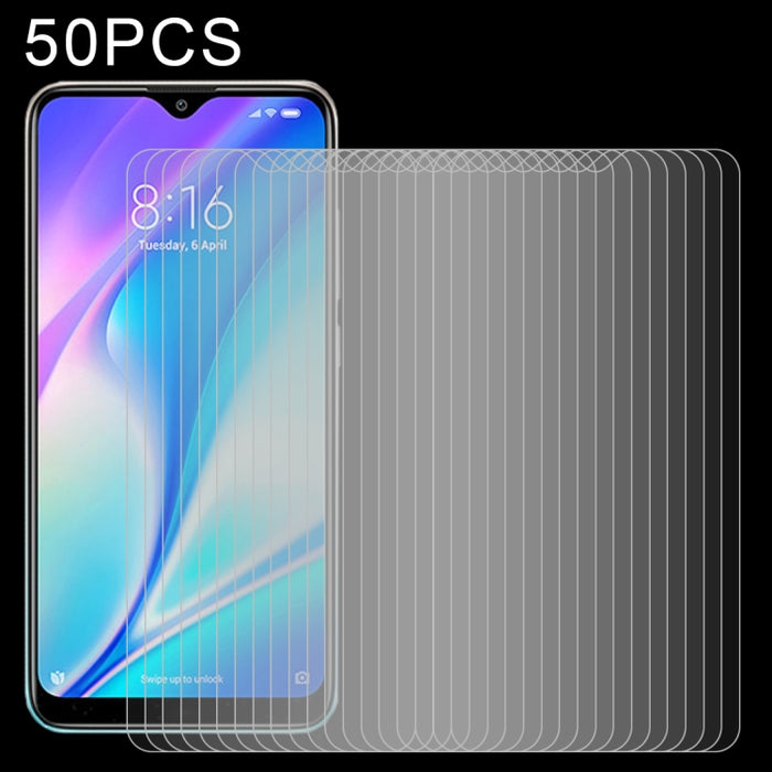 50 PCS 0.26mm 9H 2.5D Película de vidrio templado, For OPPO K9 Pro (50 PCS), For vivo Y33s / Y76s / T1x / Y76 5G (50 PCS), For vivo Y21 / Y21t / Y10 t1 / Y01 / Y21e / Y10 / Y33s 5G (50 PCS), For Xiaomi Redmi 8A Pro (50 PCS)