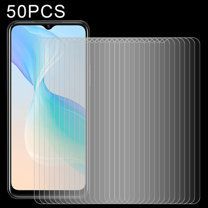 50 PCS 0.26mm 9H 2.5D Película de vidrio templado, For OPPO K9 Pro (50 PCS), For vivo Y33s / Y76s / T1x / Y76 5G (50 PCS), For vivo Y21 / Y21t / Y10 t1 / Y01 / Y21e / Y10 / Y33s 5G (50 PCS), For Xiaomi Redmi 8A Pro (50 PCS)