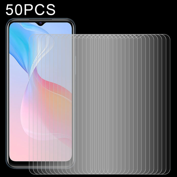 50 PCS 0.26mm 9H 2.5D Película de vidrio templado, For OPPO K9 Pro (50 PCS), For vivo Y33s / Y76s / T1x / Y76 5G (50 PCS), For vivo Y21 / Y21t / Y10 t1 / Y01 / Y21e / Y10 / Y33s 5G (50 PCS), For Xiaomi Redmi 8A Pro (50 PCS)