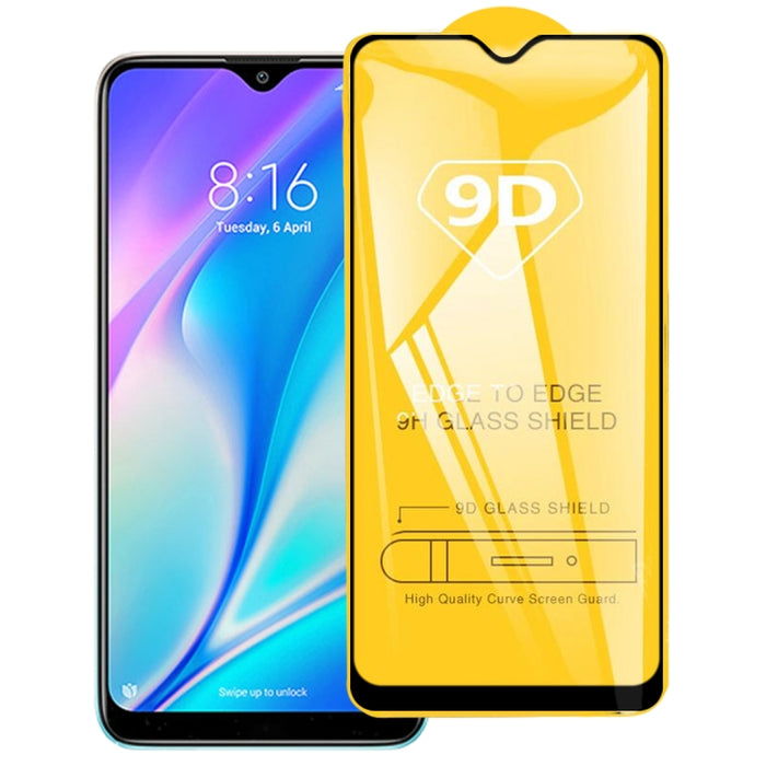 Película de vidrio templado de pantalla completa con pegamento completo 9D, For Xiaomi Redmi 8A Pro (1 PC), For Xiaomi Poco M3 Pro (1 PC), For vivo Y33s / Y76s / T1x / Y76 5G (1 PC), For vivo Y21 / Y21t / Y10 t1 / Y01 / Y21e / Y10 / Y33s 5G (1 PC)     ...