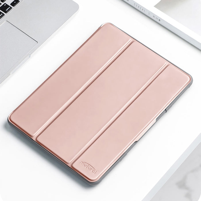 Estuche de cuero para tableta con tapa horizontal Mutural con soporte y ranura para bolígrafo