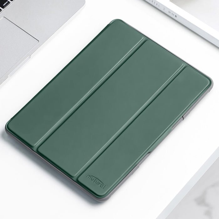 Estuche de cuero para tableta con tapa horizontal Mutural con soporte y ranura para bolígrafo