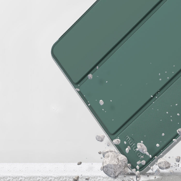 Estuche de cuero para tableta con tapa horizontal Mutural con soporte y ranura para bolígrafo