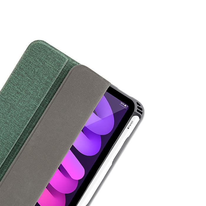 Funda de cuero para tableta con tapa horizontal y textura de patrón de tela de la serie Mutural YASHI