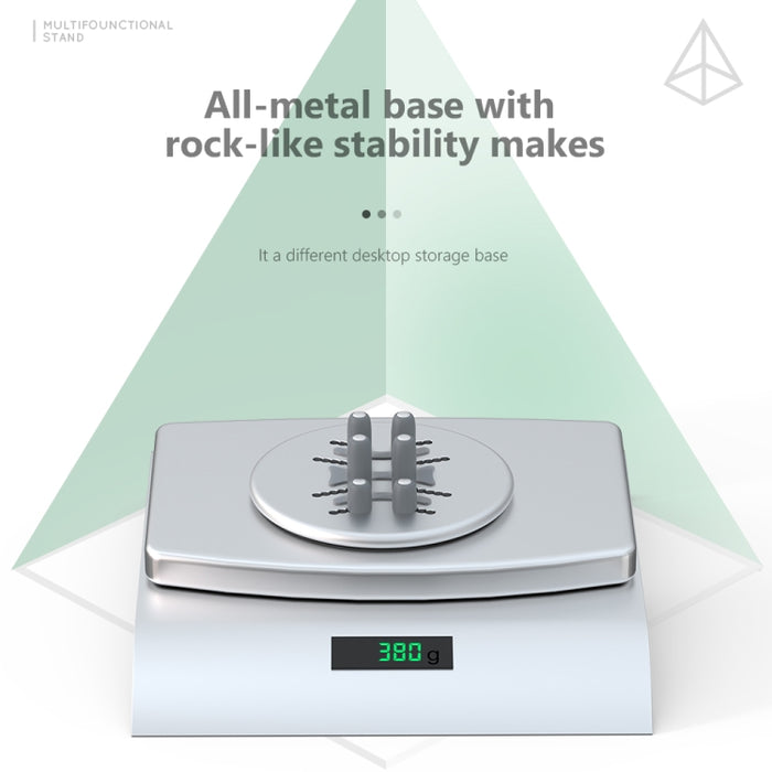 R-JUST BJ15 Aleación de aluminio Ajustable Magnético Multifunción Disco de datos Cable de almacenamiento Base fija Teléfono móvil Soporte para computadora portátil