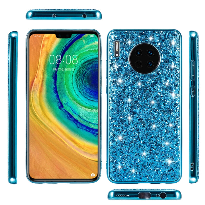 Estuche de TPU a prueba de golpes con polvo brillante, For Huawei Mate 30, For Huawei Mate 30 Pro, For Xiaomi Redmi Note 8, For Xiaomi Redmi Note 8 Pro, For Huawei Y6 Prime, For Huawei Y6 Pro / Enjoy 9e, For Galaxy A10S, For Galaxy A20S