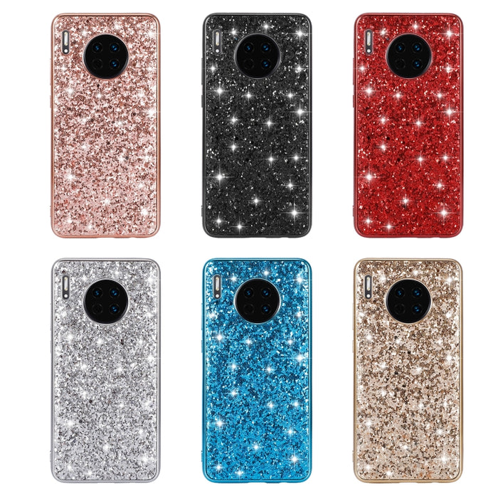 Estuche de TPU a prueba de golpes con polvo brillante, For Huawei Mate 30, For Huawei Mate 30 Pro, For Xiaomi Redmi Note 8, For Xiaomi Redmi Note 8 Pro, For Huawei Y6 Prime, For Huawei Y6 Pro / Enjoy 9e, For Galaxy A10S, For Galaxy A20S