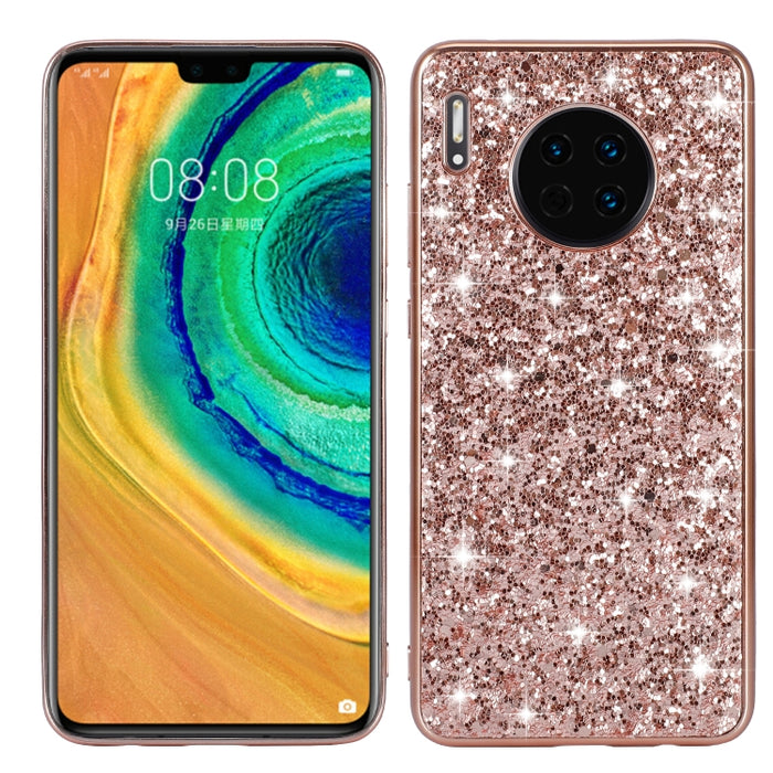 Estuche de TPU a prueba de golpes con polvo brillante, For Huawei Mate 30, For Huawei Mate 30 Pro, For Xiaomi Redmi Note 8, For Xiaomi Redmi Note 8 Pro, For Huawei Y6 Prime, For Huawei Y6 Pro / Enjoy 9e, For Galaxy A10S, For Galaxy A20S