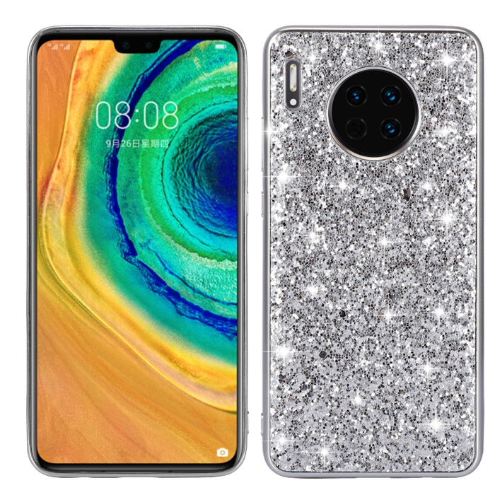 Estuche de TPU a prueba de golpes con polvo brillante, For Huawei Mate 30, For Huawei Mate 30 Pro, For Xiaomi Redmi Note 8, For Xiaomi Redmi Note 8 Pro, For Huawei Y6 Prime, For Huawei Y6 Pro / Enjoy 9e, For Galaxy A10S, For Galaxy A20S