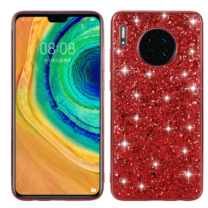 Estuche de TPU a prueba de golpes con polvo brillante, For Huawei Mate 30, For Huawei Mate 30 Pro, For Xiaomi Redmi Note 8, For Xiaomi Redmi Note 8 Pro, For Huawei Y6 Prime, For Huawei Y6 Pro / Enjoy 9e, For Galaxy A10S, For Galaxy A20S