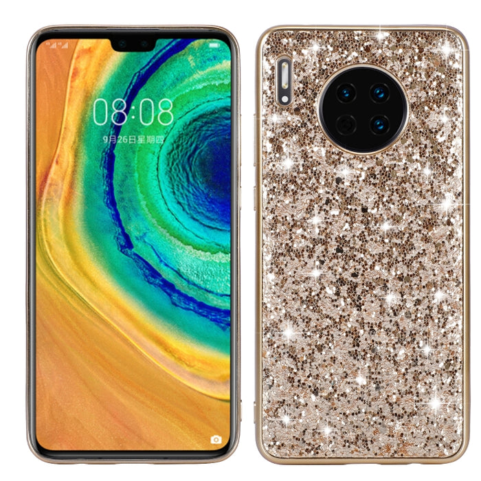 Estuche de TPU a prueba de golpes con polvo brillante, For Huawei Mate 30, For Huawei Mate 30 Pro, For Xiaomi Redmi Note 8, For Xiaomi Redmi Note 8 Pro, For Huawei Y6 Prime, For Huawei Y6 Pro / Enjoy 9e, For Galaxy A10S, For Galaxy A20S