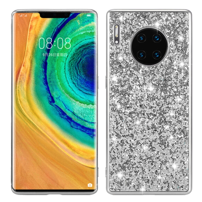 Estuche de TPU a prueba de golpes con polvo brillante, For Huawei Mate 30, For Huawei Mate 30 Pro, For Xiaomi Redmi Note 8, For Xiaomi Redmi Note 8 Pro, For Huawei Y6 Prime, For Huawei Y6 Pro / Enjoy 9e, For Galaxy A10S, For Galaxy A20S