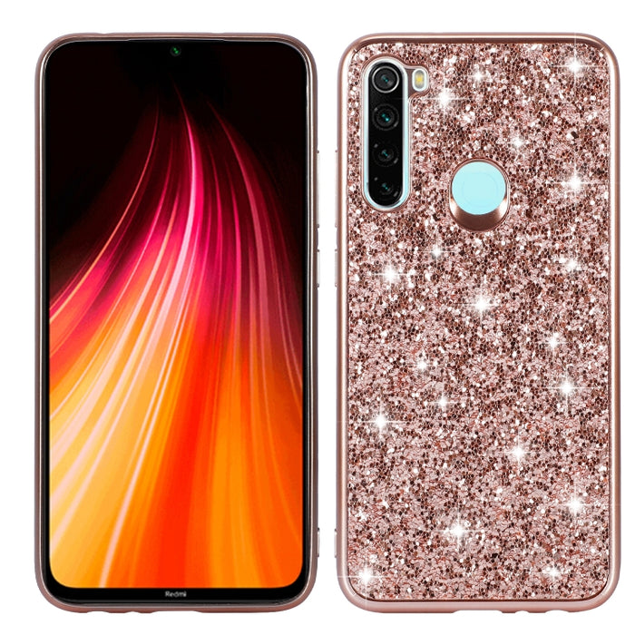 Estuche de TPU a prueba de golpes con polvo brillante, For Huawei Mate 30, For Huawei Mate 30 Pro, For Xiaomi Redmi Note 8, For Xiaomi Redmi Note 8 Pro, For Huawei Y6 Prime, For Huawei Y6 Pro / Enjoy 9e, For Galaxy A10S, For Galaxy A20S