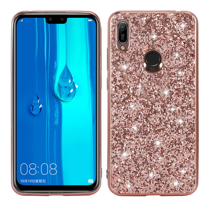 Estuche de TPU a prueba de golpes con polvo brillante, For Huawei Mate 30, For Huawei Mate 30 Pro, For Xiaomi Redmi Note 8, For Xiaomi Redmi Note 8 Pro, For Huawei Y6 Prime, For Huawei Y6 Pro / Enjoy 9e, For Galaxy A10S, For Galaxy A20S