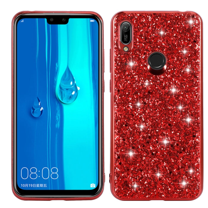 Estuche de TPU a prueba de golpes con polvo brillante, For Huawei Mate 30, For Huawei Mate 30 Pro, For Xiaomi Redmi Note 8, For Xiaomi Redmi Note 8 Pro, For Huawei Y6 Prime, For Huawei Y6 Pro / Enjoy 9e, For Galaxy A10S, For Galaxy A20S
