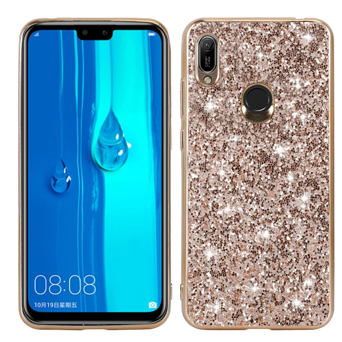 Estuche de TPU a prueba de golpes con polvo brillante, For Huawei Mate 30, For Huawei Mate 30 Pro, For Xiaomi Redmi Note 8, For Xiaomi Redmi Note 8 Pro, For Huawei Y6 Prime, For Huawei Y6 Pro / Enjoy 9e, For Galaxy A10S, For Galaxy A20S